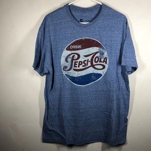 Pepsi blue tee size large